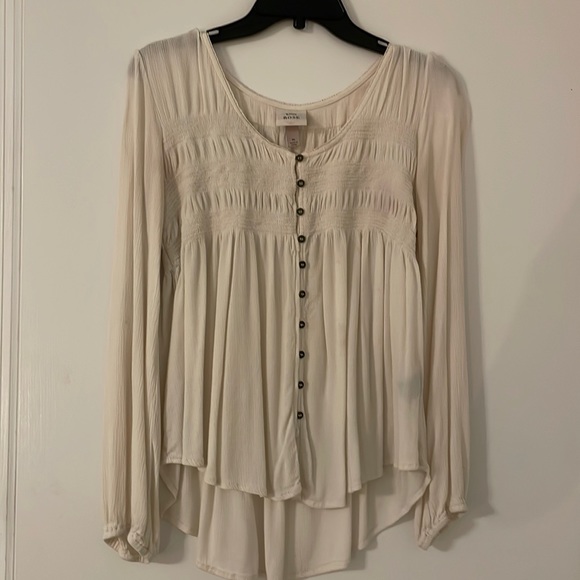 Medium Knox Rose Boho Cream Blouse - Picture 2 of 3